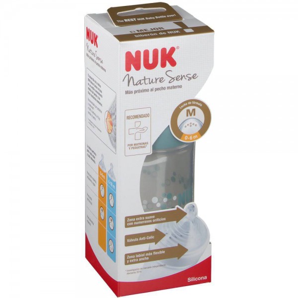 nuk-biberon-nature-sense-silicona-1m-260-ml